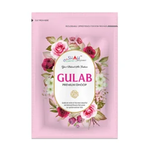 Gulab 20 sticks Gila Dhoop Zipper